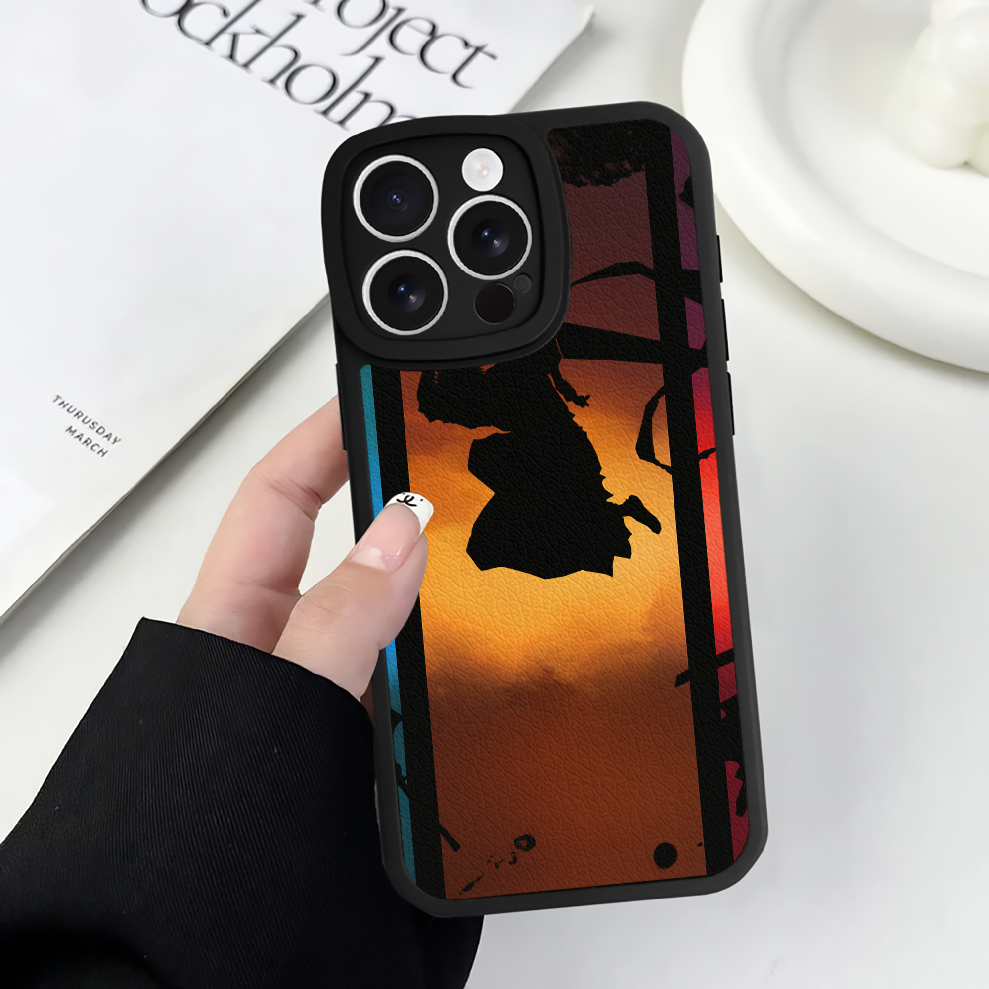（画像用） ブリーチ BLEACH 【iPhone 16シリーズ対応】シリコンスマホケース（レザー調） 材質：シリコン